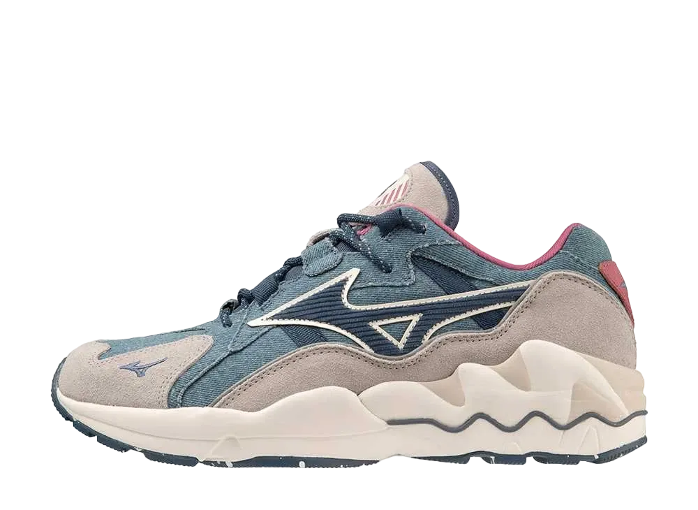 ミズノ ウェーブライダー1 "デニムブルー/インディゴ/ワイン"