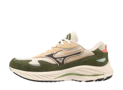 ミズノ ウェーブライダー ベータ "モスグリーン/ダークグレー/ベージュ"