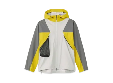 Goldwin Partex Shield Air Mountaineering Jacket (Unisex) "Mist Gray x Focus Gray x Acid Yellow"