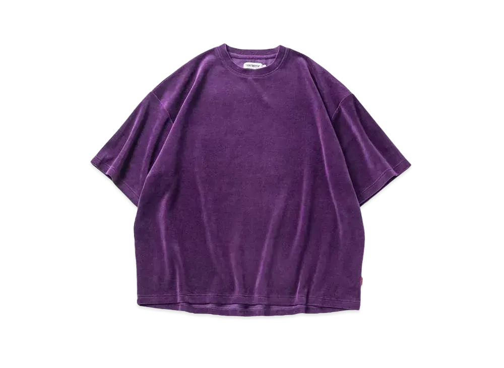 TIGHTBOOTH Velour T-shirt "Purple"