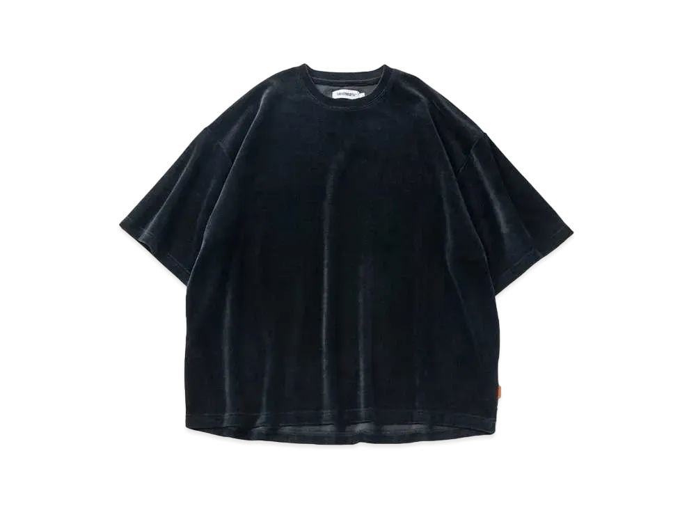 TIGHTBOOTH Velour T-shirt "Black"