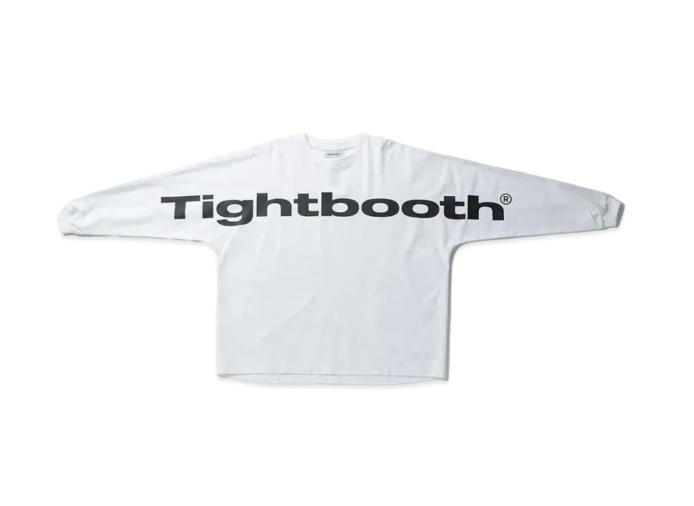 TIGHTBOOTH Big Logo LS T-shirt "White"
