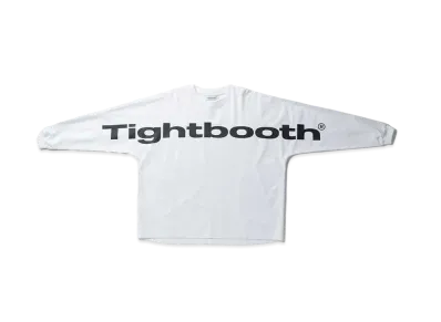 TIGHTBOOTH Big Logo LS T-shirt "White"