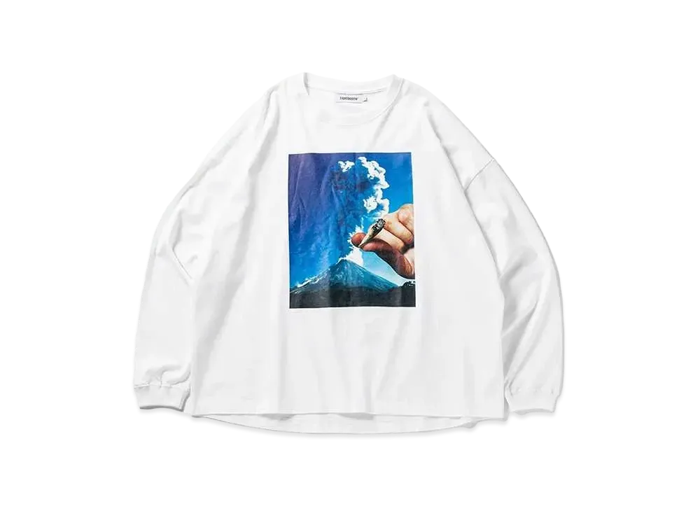 TIGHTBOOTH Volcano L/S T-shirt "White"