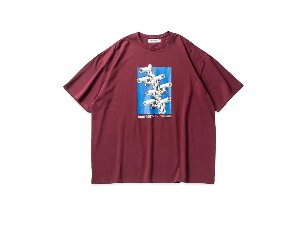 TIGHTBOOTH Security Level ∞ T-shirt "Wine"