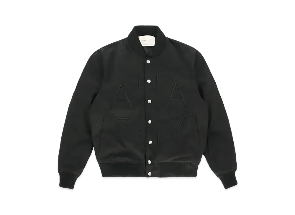 1017 ALYX 9SM Nylon Logo Varsity Jacket "Black"