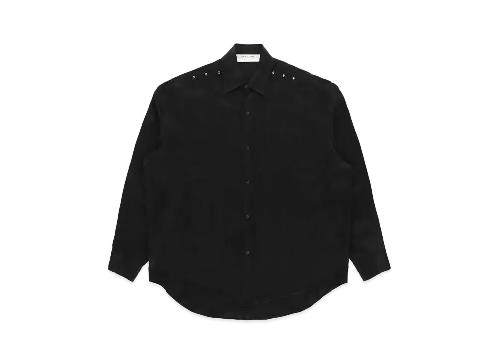 1017 ALYX 9SM Longsleeve Cupro Shirt with Eyelets "Washed Black"
