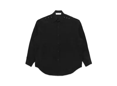 1017 ALYX 9SM Longsleeve Cupro Shirt with Eyelets "Washed Black"