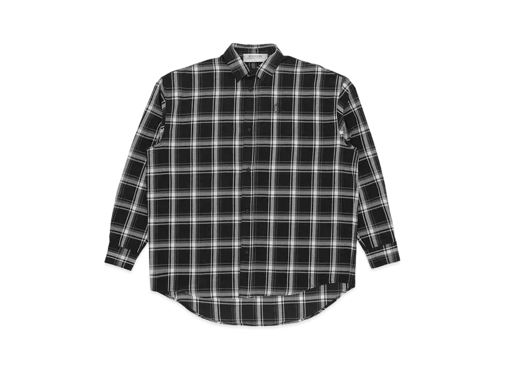 1017 ALYX 9SM Monogram Plaid L/S Shirt "Black"