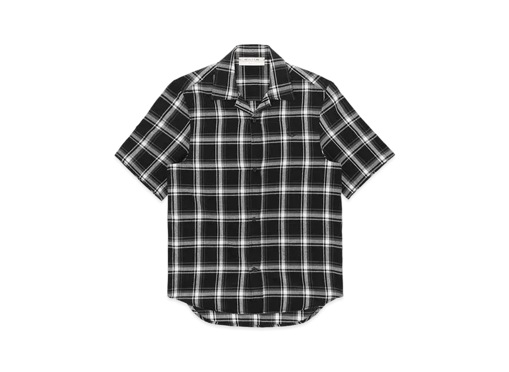 1017 ALYX 9SM Monogram S/S Plaid Shirt "Black"