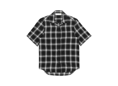 1017 ALYX 9SM Monogram S/S Plaid Shirt "Black"