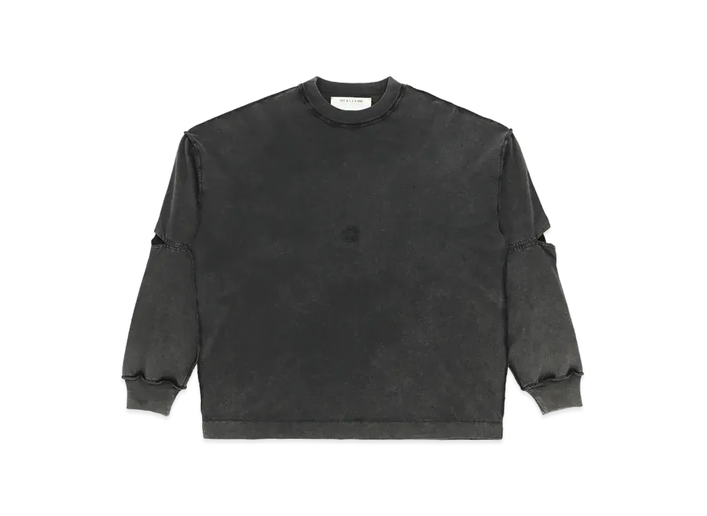 1017 ALYX 9SM Cut-Out Elbow Longsleeve Tee with Logo "Black"