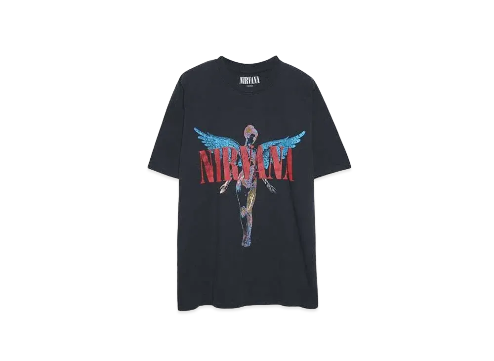 THRIFTY LOOK TEE THRIFTY NIRVANA TEE "BLACK"