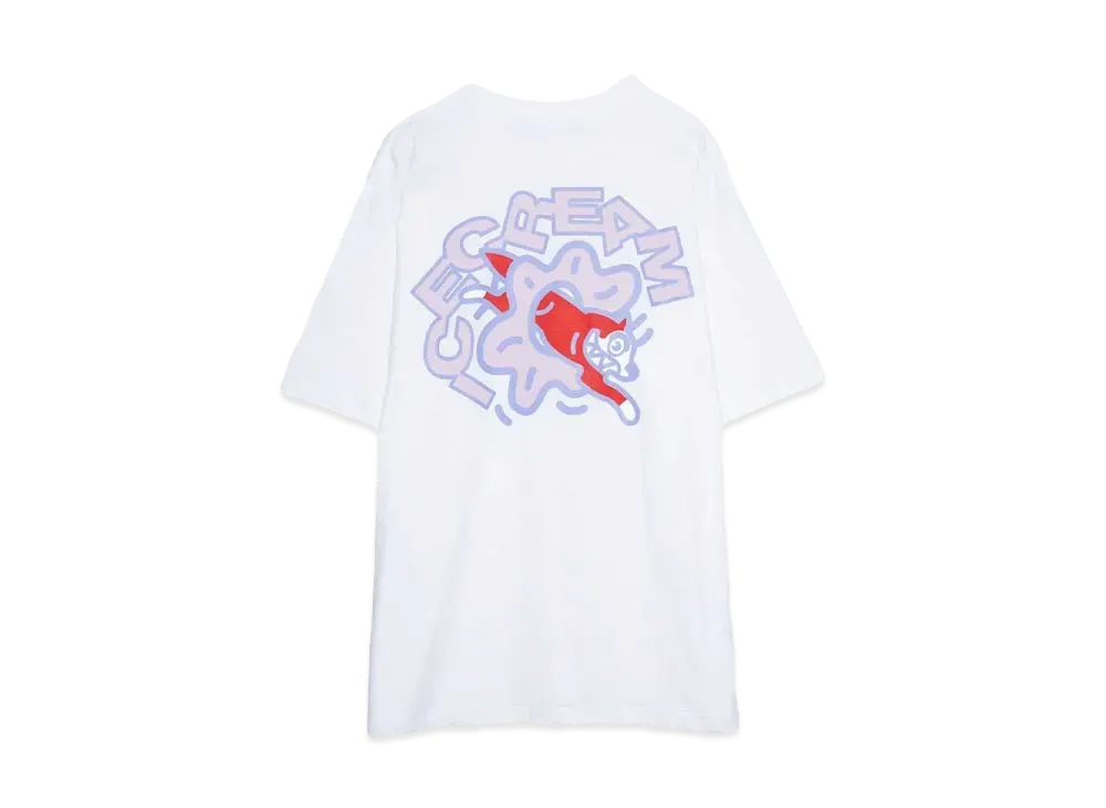 ICECREAM ICECREAM x YOPPI COTTON T-SHIRT RUNNING DOG "WHITE"