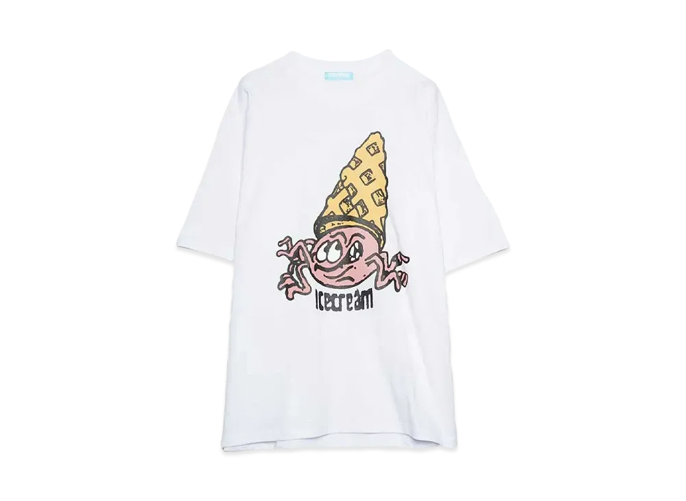 ICECREAM ICECREAM x YOPPI COTTON T-SHIRT "WHITE"