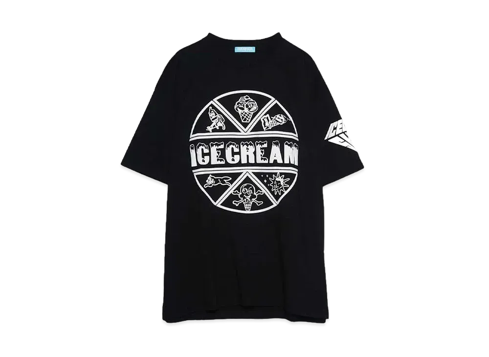 ICECREAM PUFF PRINT COTTON T-SHIRT ICECREAM "BLACK"