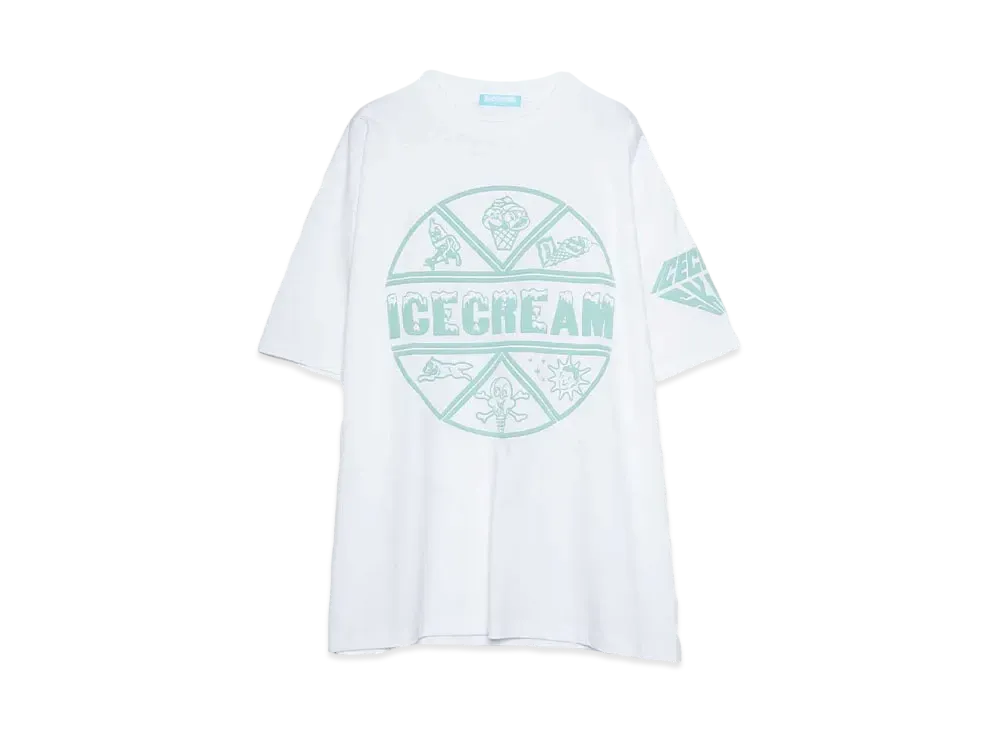 ICECREAM PUFF PRINT COTTON T-SHIRT ICECREAM "WHITE"