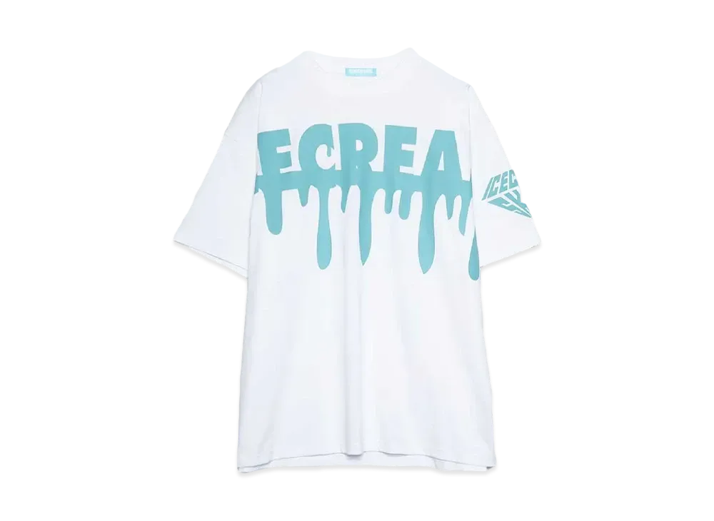 ICECREAM COTTON T-SHIRT DRIP "WHITE"
