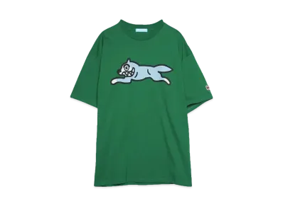 ICECREAM COTTON T-SHIRT RUNNING DOG "DEEP GREEN"