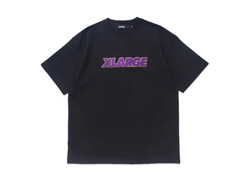 XLARGE CHENILLE STANDARD LOGO S/S TEE "BLACK"