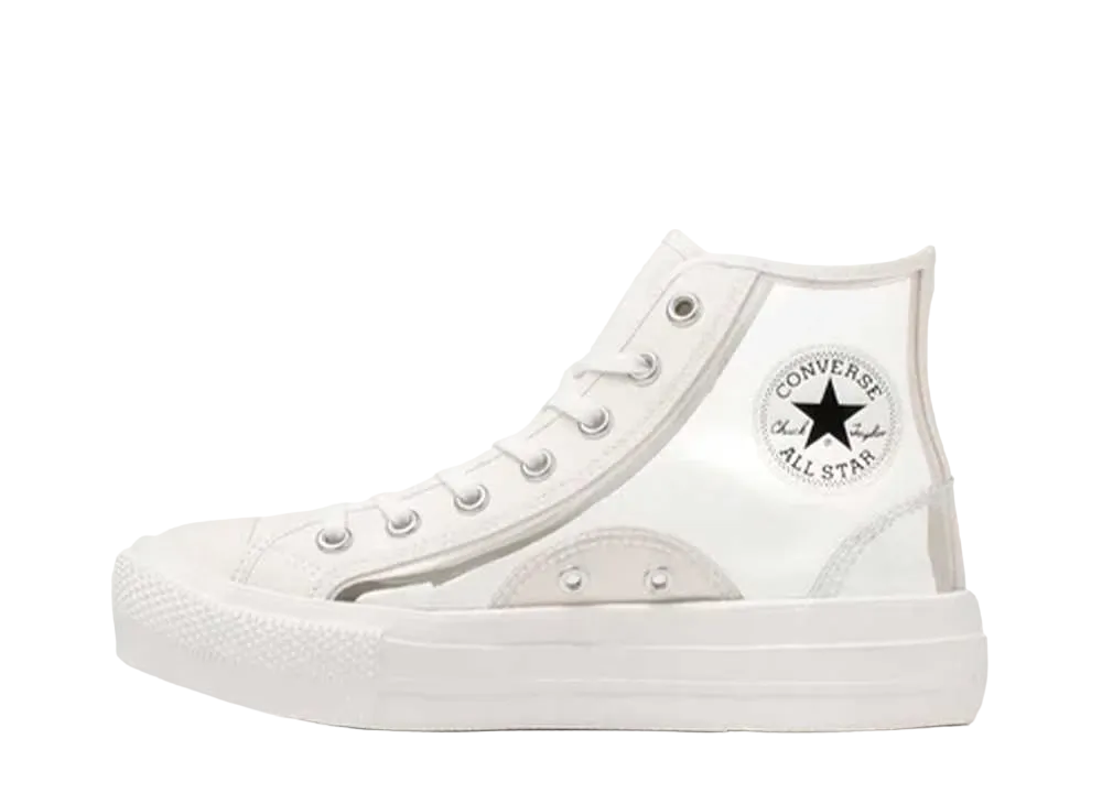 コンバース ウィメンズ オールスター ライト PLTS クリアマテリアル ハイ "ホワイト"