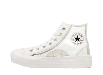 Converse Women's All Star Light PLTS Clearmaterial Hi "White"