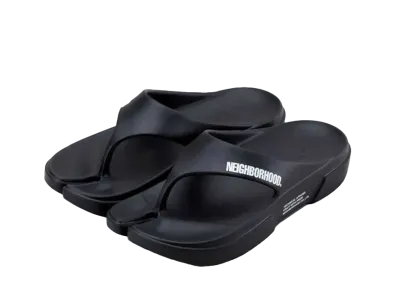 NEIGHBORHOOD x PAES . Flipflop "Black"