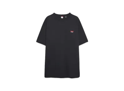 NANGA ECO HYBRID BOX LOGO EMBROIDERY TEE "BLACK"