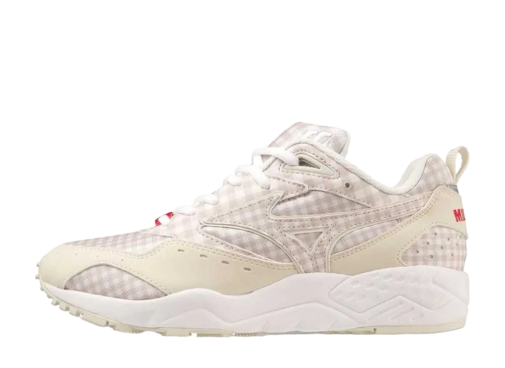 ミルクフェド × ミズノ コンテンダー "ベージュ/ホワイト/レッド"