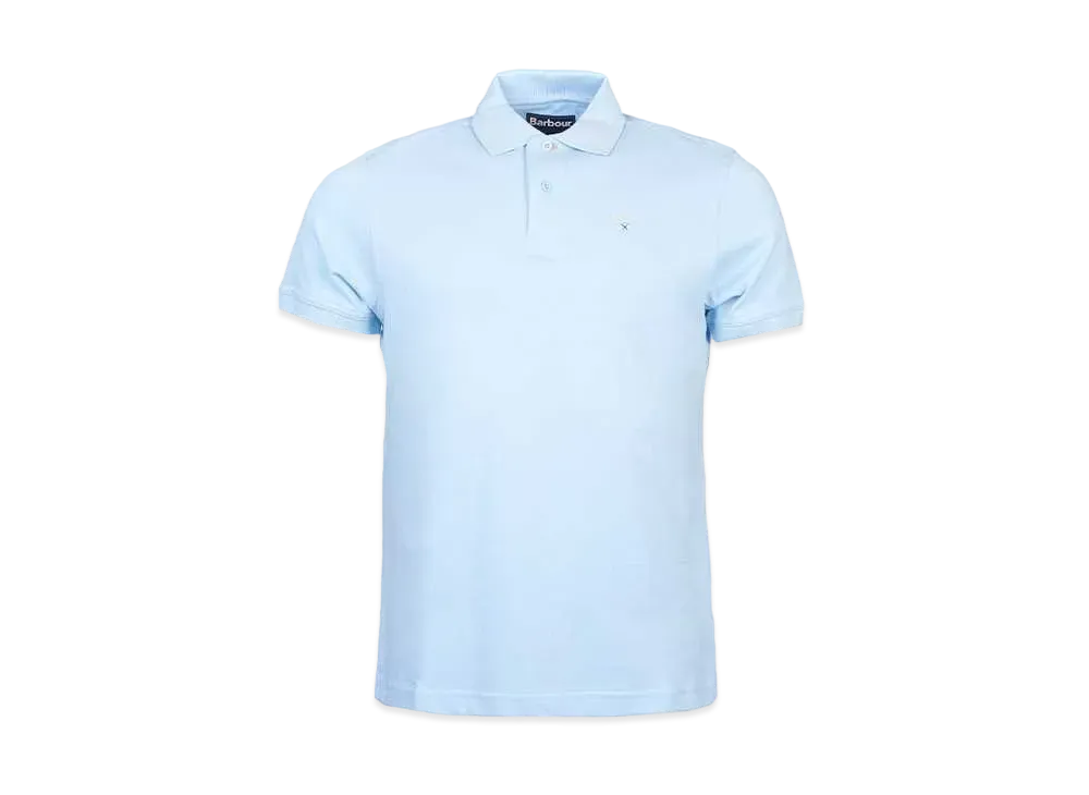 Barbour Logo Sport Polo Shirt "Sky"