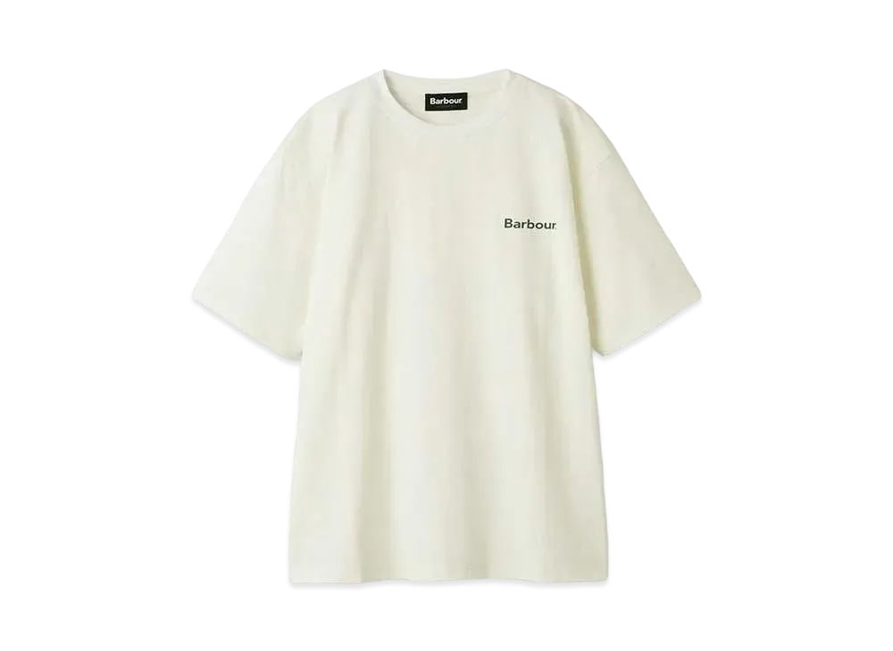 Barbour One Point Basic Logo T-Shirt (Oversized Fit) "Ivory"