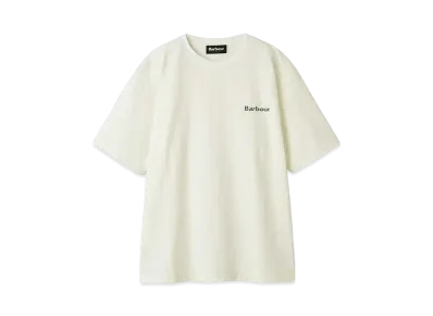 Barbour One Point Basic Logo T-Shirt (Oversized Fit) "Ivory"