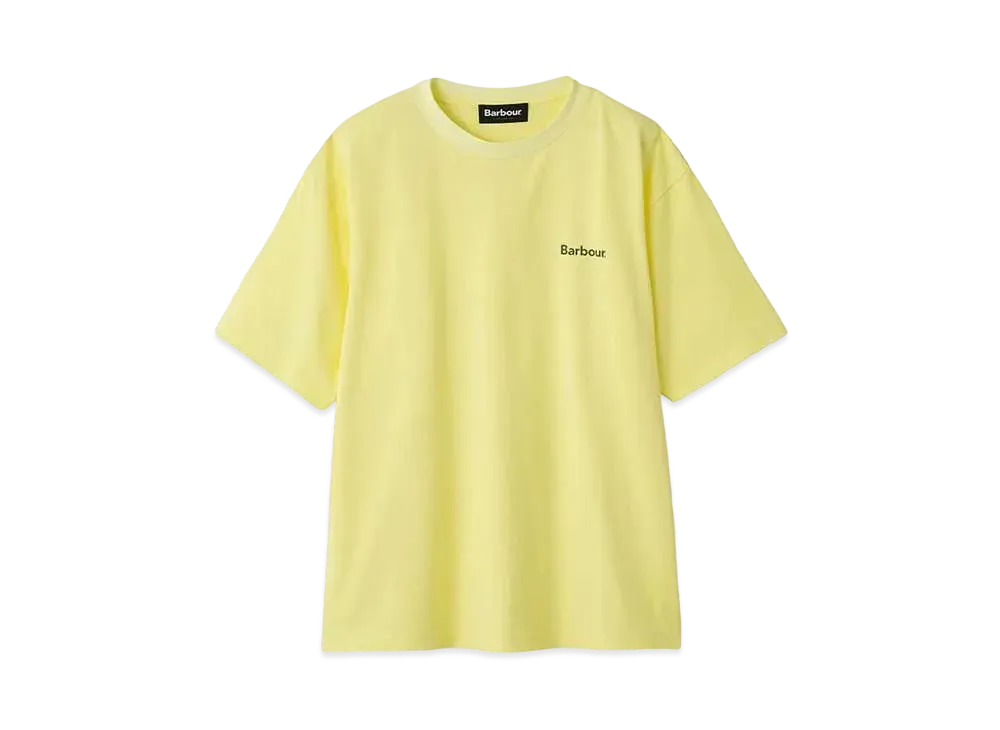 Barbour One Point Basic Logo T-Shirt (Oversized Fit) "Yellow"