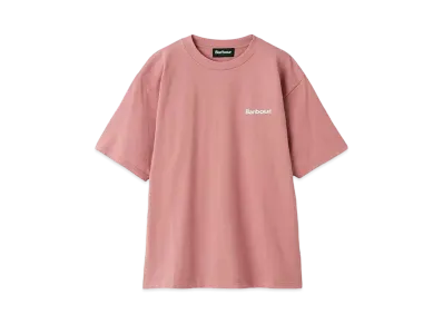 Barbour One Point Basic Logo T-Shirt (Oversized Fit) "Pink"