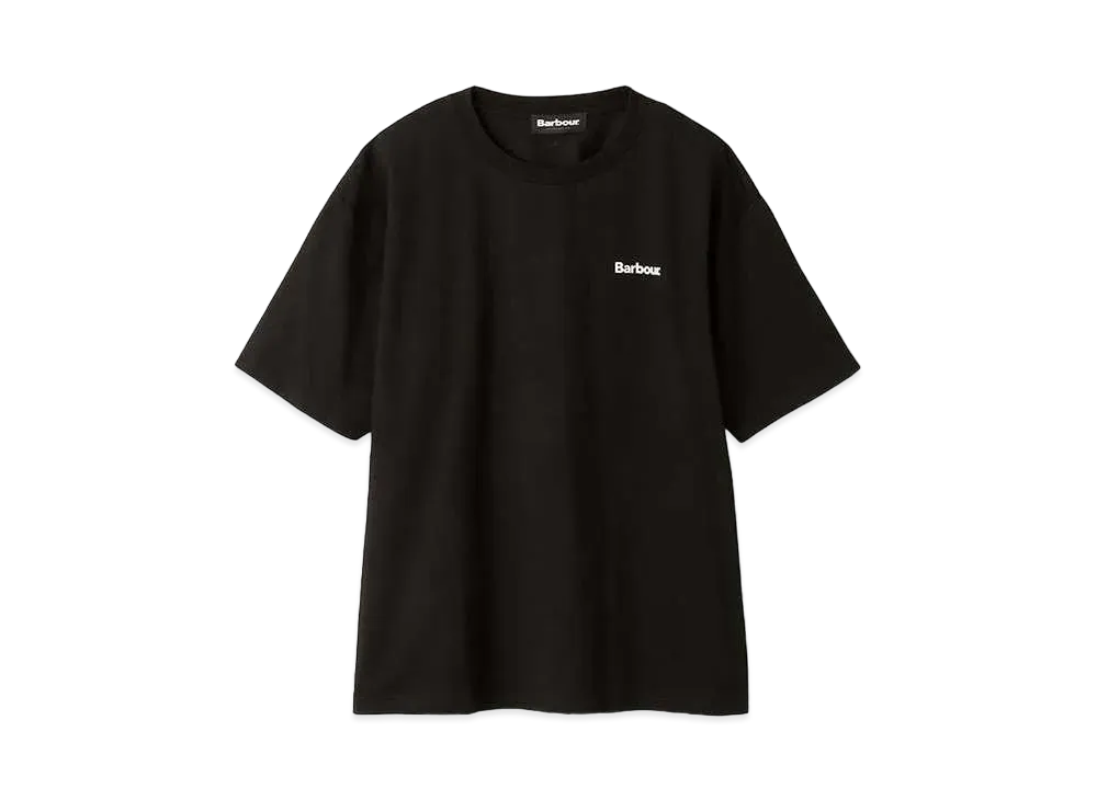 Barbour One Point Basic Logo T-Shirt (Oversized Fit) "Black"