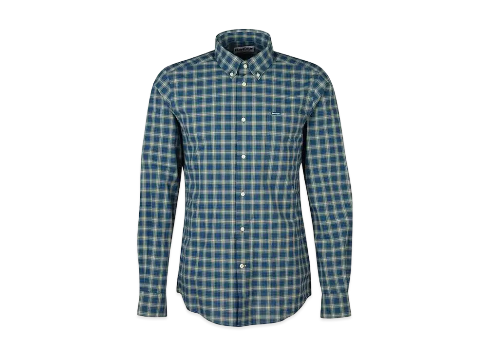Barbour Lomond Check Button Down Shirt (Tailored Fit) "Navy"