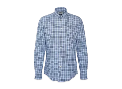 Barbour Lomond Check Button Down Shirt (Tailored Fit) "Light Blue"