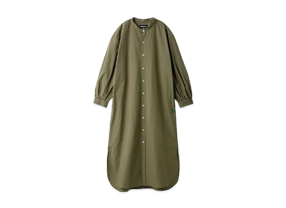 Barbour Japan Limited Stand Collar Shirt Dress (Oversized Fit) "Olive"
