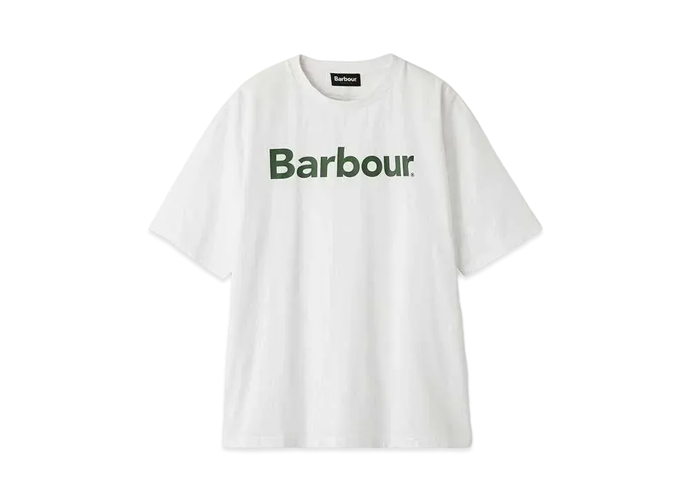 Barbour Japan Limited Back Print Beacon Logo T-Shirt (Oversized Fit) "White"