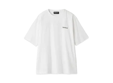 Barbour Japan Limited Back Print Basic Logo T-shirt (Oversized Fit) "White"