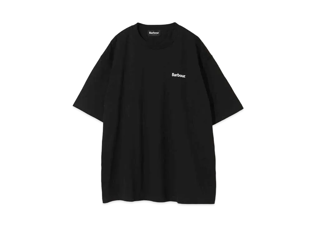 Barbour Japan Limited Back Print Basic Logo T-shirt (Oversized Fit) "Black"
