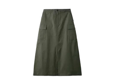 Barbour Japan Limited Maxi-Length Cargo Skirt "Khaki"