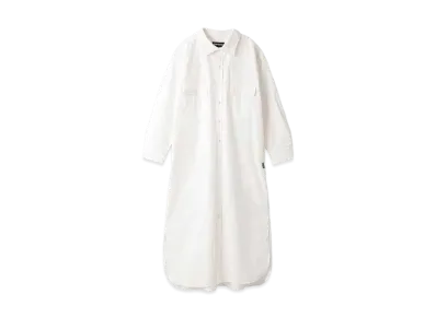 Barbour Japan Limited Regular Collar Shirt Dress (Oversized Fit) "White"