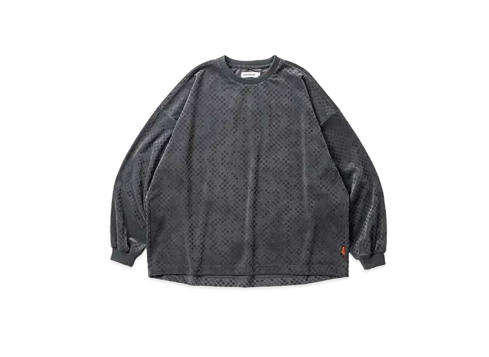 TIGHTBOOTH Dot Velour LS "Charcoal"