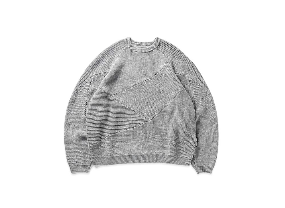 TIGHTBOOTH Splice Knit Sweater "Grey"