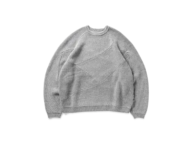 TIGHTBOOTH Splice Knit Sweater "Grey"