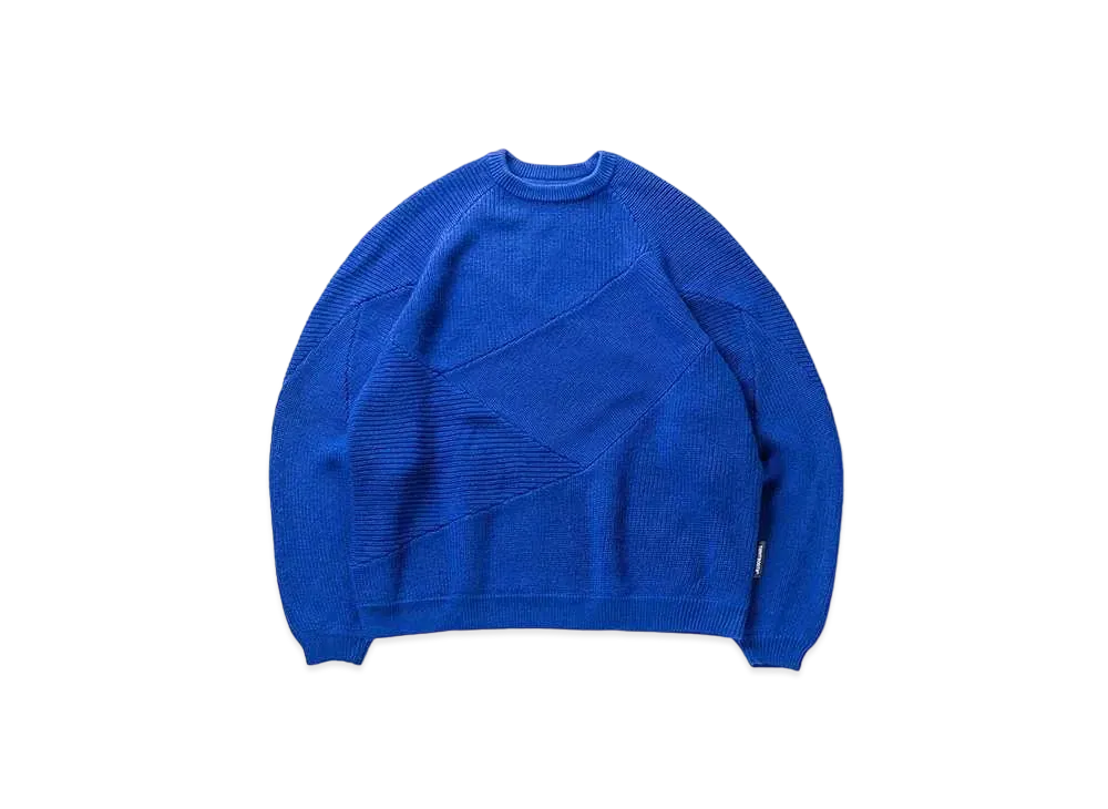 TIGHTBOOTH Splice Knit Sweater "Blue"
