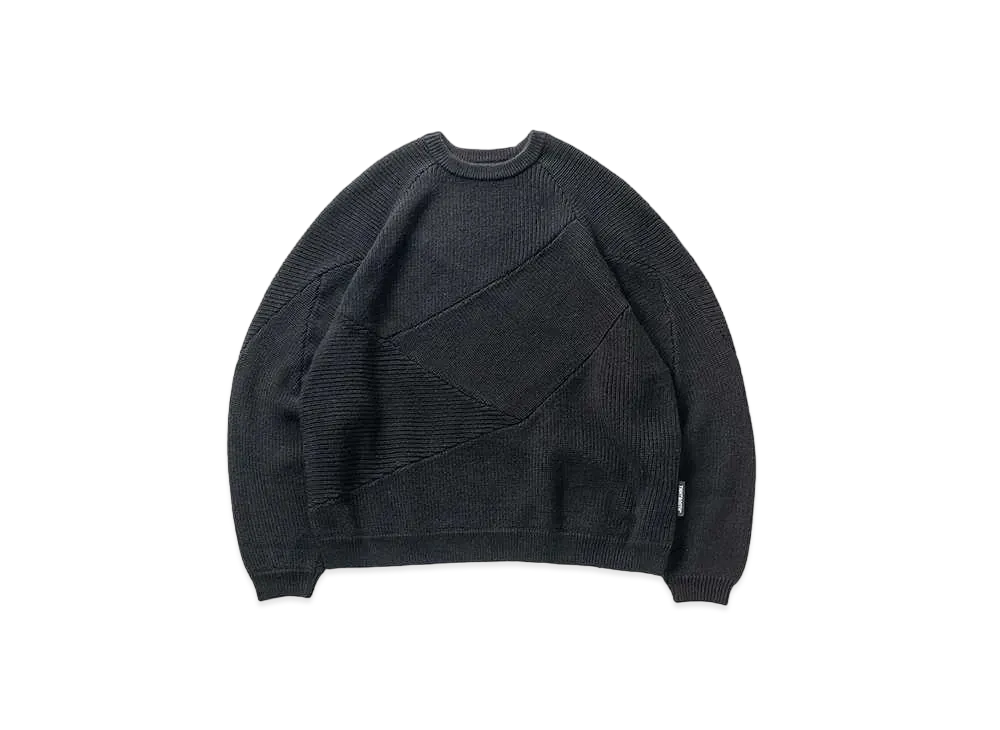 TIGHTBOOTH Splice Knit Sweater "Black"