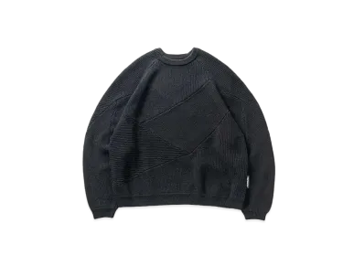 TIGHTBOOTH Splice Knit Sweater "Black"