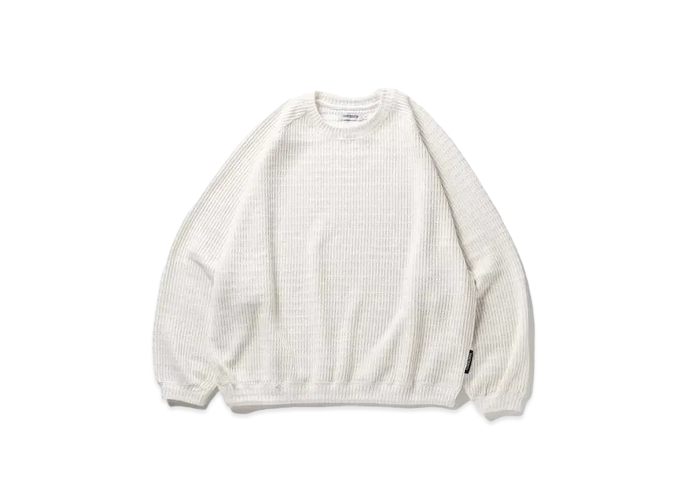 TIGHTBOOTH Mystery Gauge Crew Knit "White"